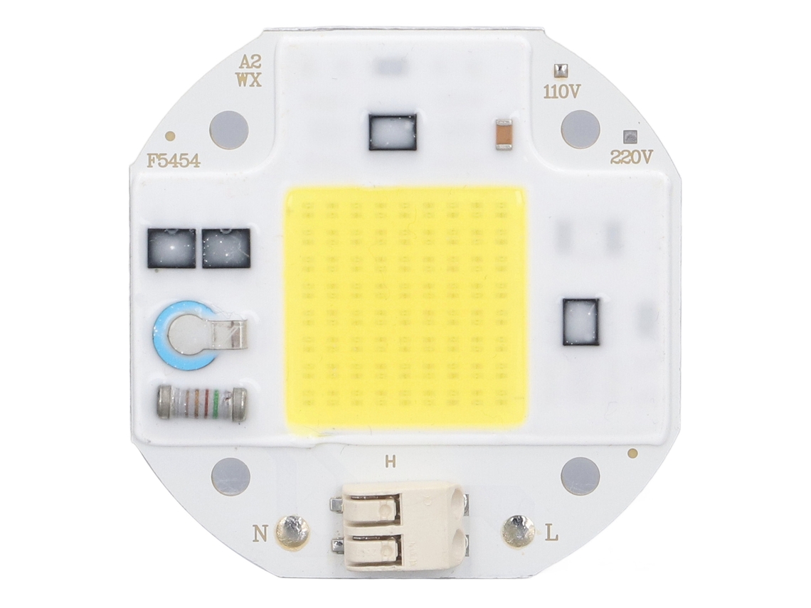 LED COB de alto brilho e alta potência com chip BJ para iluminação DIY, 110V, sem controlador.