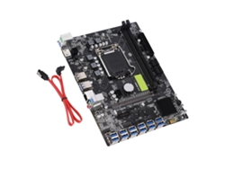 Placa Base De Computadora De Escritorio Profesional B250-btc Placa Base De Minería De Bitcoin Gigabyte Ddr4 De 12 Tarjetas