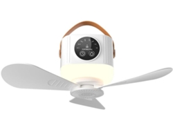 Ventilador De Techo Grande Con Luz Nocturna, Ideal Para Uso En Interiores Y Exteriores.