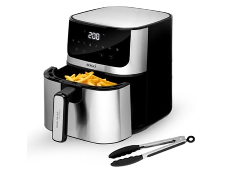 Freidora Sin Aceite SOGO Fre-Ss-10880 5L Digital Inox Con Pinzas