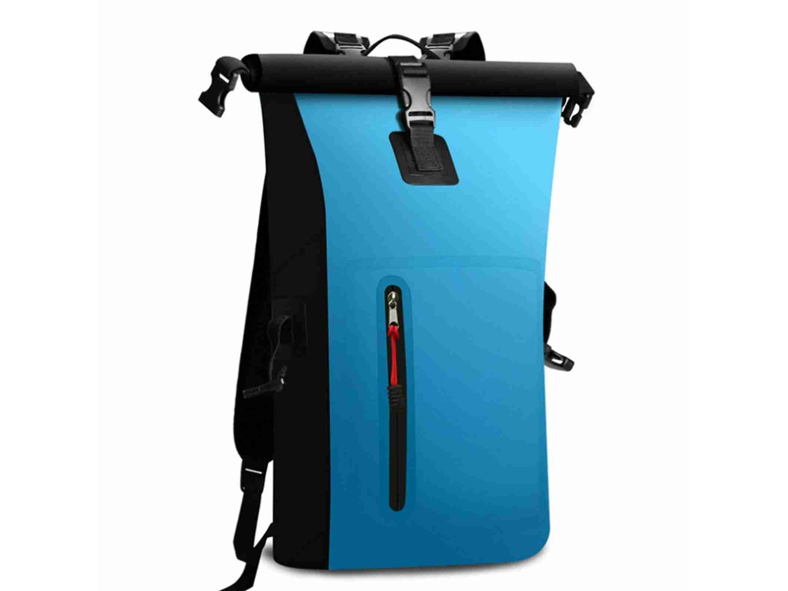 Mochila Impermeable De Alta Resistencia Con Cierre Enrollable Y Bolsillo Frontal Con Cremallera, Ideal Para Practicar Kayak Y Acampar.