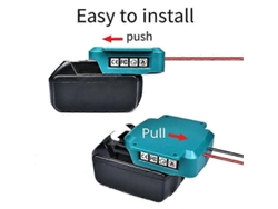 Adaptador Makita De 18 V A Peg Perego Power Wheels De 12 V Con Arnés De Cables Y Fusible.