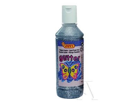 Bote Tempera Liquida Glitter Jovi 250Ml Plata