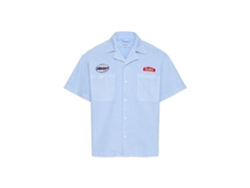 Camisa lisa, azul Boone