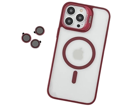 Lente para Telefono Magview Magsafe Câmara para iPhone 14 pro ANTIIMPACTO Rojo