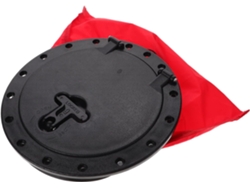 Tapa de escotilla redonda extraíble de 20 cm, almacenamiento impermeable para inspeccionar kayaks y cubiertas de barcos.