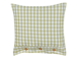 Cojín decorativo con botones BELIANI Talya de Poliéster Verde 45x45x12