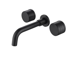 Grifo Mural Para Lavabo 052 De Latón Negro, Colección Céphise