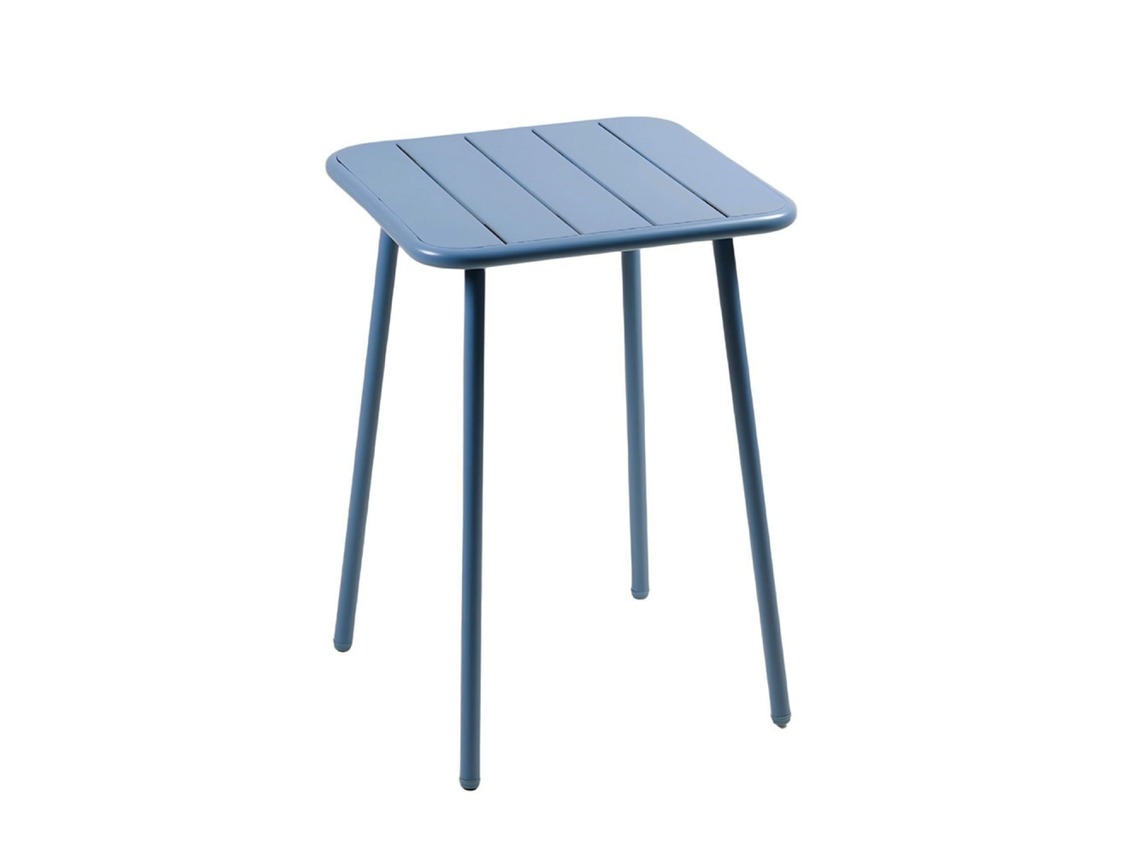 Mesa cuadrada Bergame de 2 plazas 50x50cm Azul