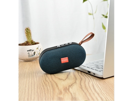 Mini Altavoz Bluetooth SLOWMOOSE T7 3D Negro[Azul]