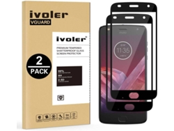 2x Protector Cristal Templado Motorola Moto Z2 Play HONGWE.