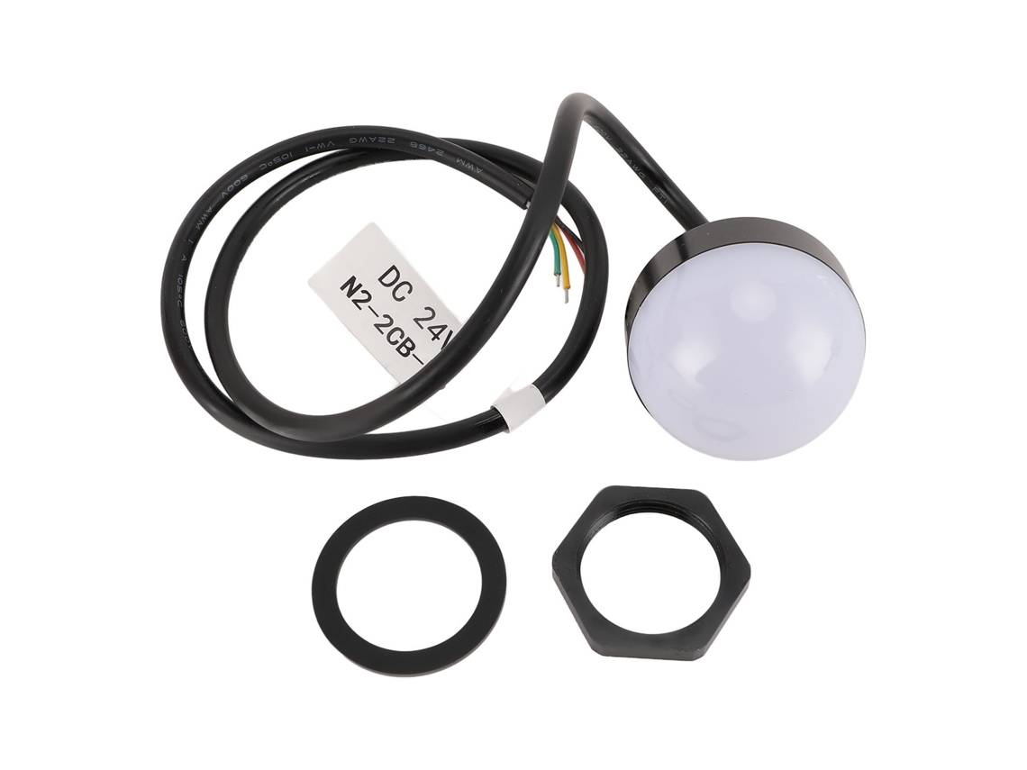 Luz De Advertencia Industrial Led Redonda Tricolor De 24 V, Resistente Al Agua, Para Máquinas Cnc.