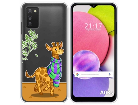 Carcasa Samsung Galaxy A03s TUMUNDOSMARTPHONE Dibujos Transparente Multicolor