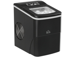 Máquina de hielo autolimpiante AQUAFORGE, 12 kg/24 h, 9 cubitos, 8 min, 1,8 L, negra