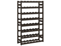 Juego de 56 botelleros de madera maciza de pino negro MAISON EXCLUSIVE (56x30x100 cm)