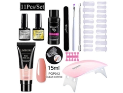 Kit de manicura con lámpara LED de 54 W, torno de uñas de 20.000 RPM, máquina perforadora de uñas, kit y gel UV GOKOCO.