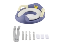 Asiento De Entrenamiento Para Ir Al Baño Para Niños Con Cojín De Pu Suave Y Antideslizante - Azul