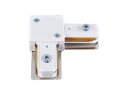Conector L Para Foco Monofásico Fabricado En Plástico Y Metal Color Blanco