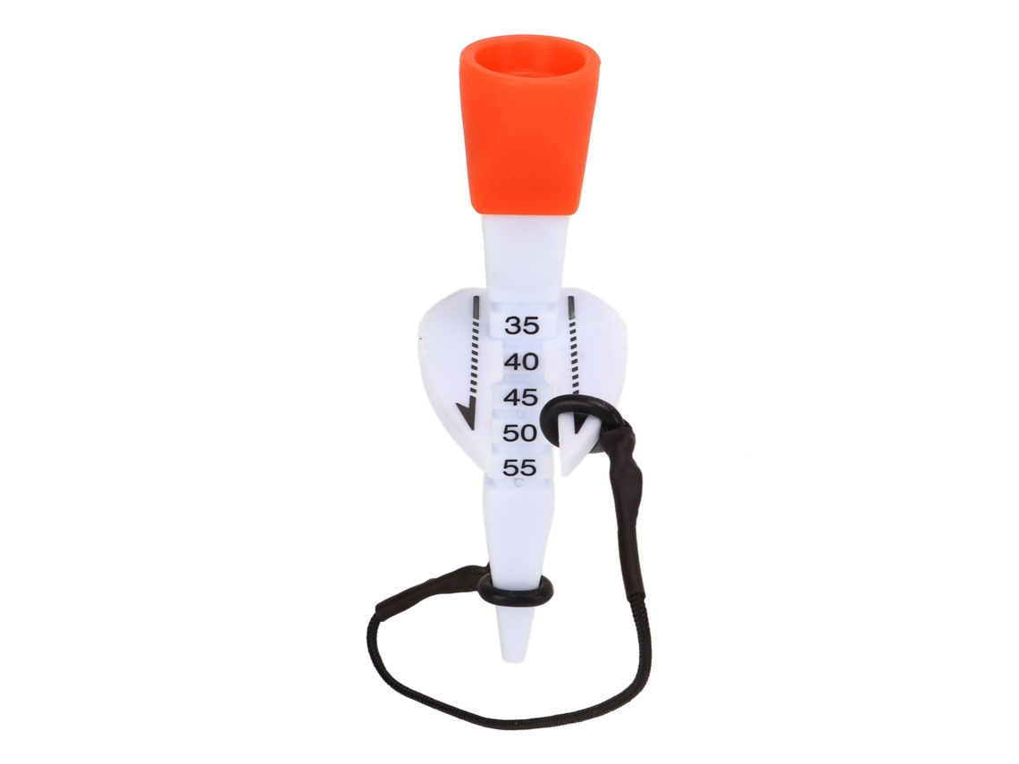 Tee De Golf Ajustable 35-55mm Plástico Silicona Con Escalas Accesorios De Golf Naranja