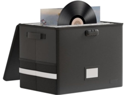 Estuche para discos de vinilo, resistente al agua y al fuego, gran capacidad Vayotoy
