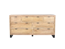 Cajonera Mango Metal Marron 180x45x91cm