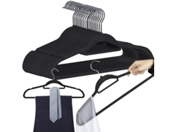 Clothes hanger 20 pieces - black RUHHY 22536