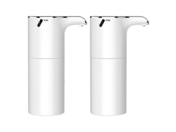 2 dispensadores de jabón de 450 ml, automáticos, sin contacto, recargables por USB, dispensadores de espuma para baño, Hotel Rosewell