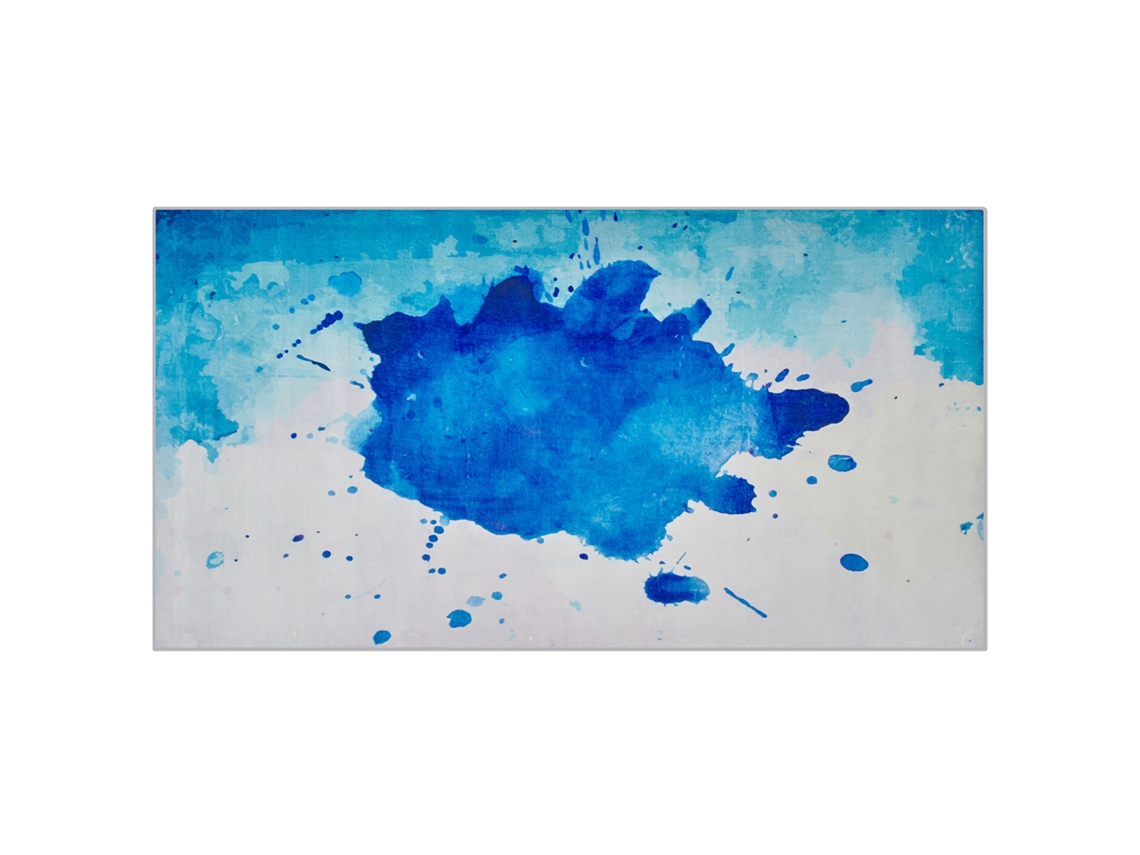 Alfombra de pelo corto BELIANI Odalar de Poliéster Azul 80x150