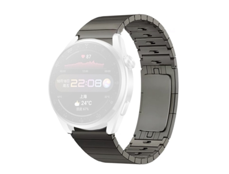 Correa de acero inoxidable 22mm liberación rápida para Huawei Watch GT 2 Pro Porsche - canoso