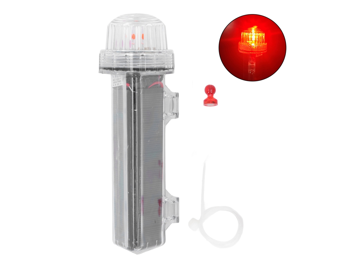 Yncm2026-luz De Alerta Solar Con Interruptor Magnético, Impermeable, Destello Rojo Para Construcción, Barcos De Pesca Y Noche