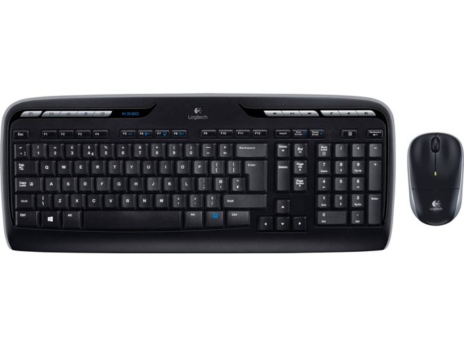 Teclado LOGITECH MK330 (Inalámbrico - Layout Belga - Teclado Numérico)