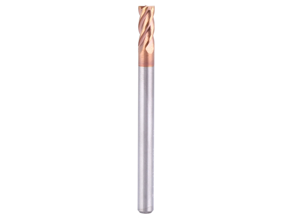 2026velora-fresa De Carburo De Tungsteno 4 Cuchillas Cnc Revestida 4mm Mango 4mm Diámetro Corte Hrc55 75mm