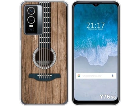 Carcasa para Vivo Y76 5G TUMUNDOSMARTPHONE Dibujos Madera 11 Multicolor