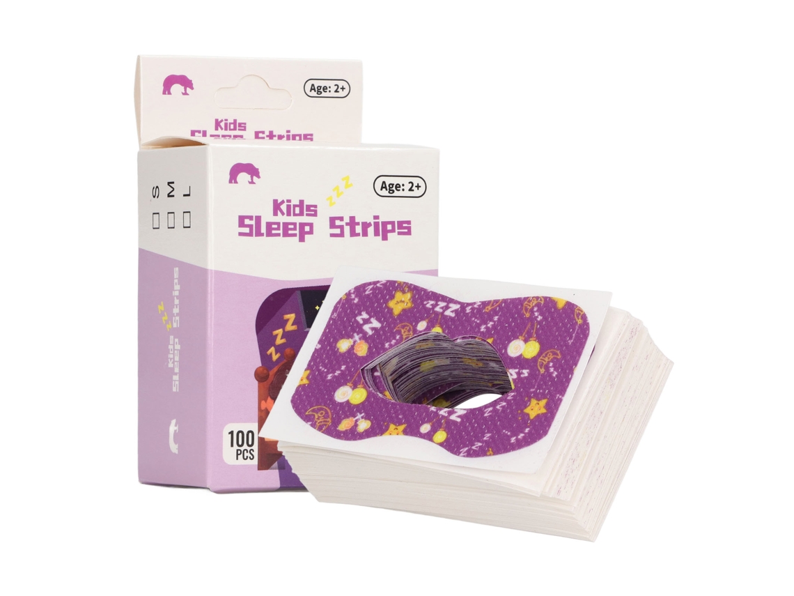 Pegatinas Orales Para Dormir, Antironquidos, Respiración Nasal, Mejora La Calidad Del Sueño, 100 Unidades, Morado Grande