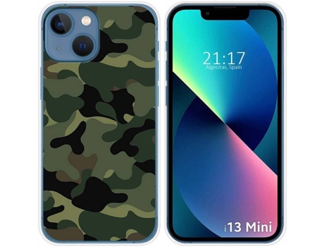 Carcasa iPhone 13 Mini (5.4) TUMUNDOSMARTPHONE Camuflaje Dibujos Multicolor