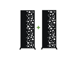 Juego de 2 paneles decorativos SUNNY Black H.160cm patrones lado derecho