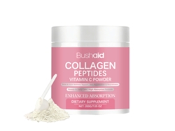 Colágeno dietético en polvo con vitamina C para uso oral.