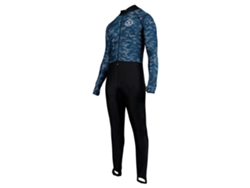 Traje com Zíper Nas Costas Spandex Azul List Dolphin Tech