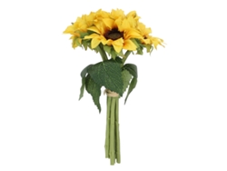 6 Piezas De Girasoles Artificiales De Seda, Vibrantes Y Elegantes, Para Decoración Del Hogar, Sala De Estar Y Bodas.