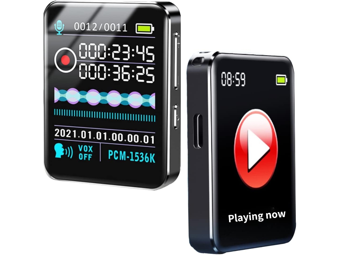 Grabadora de voz digital, grabadora de MP3 con reducción de ruido y reproducción, grabación con un solo clic, Gra Gokoco