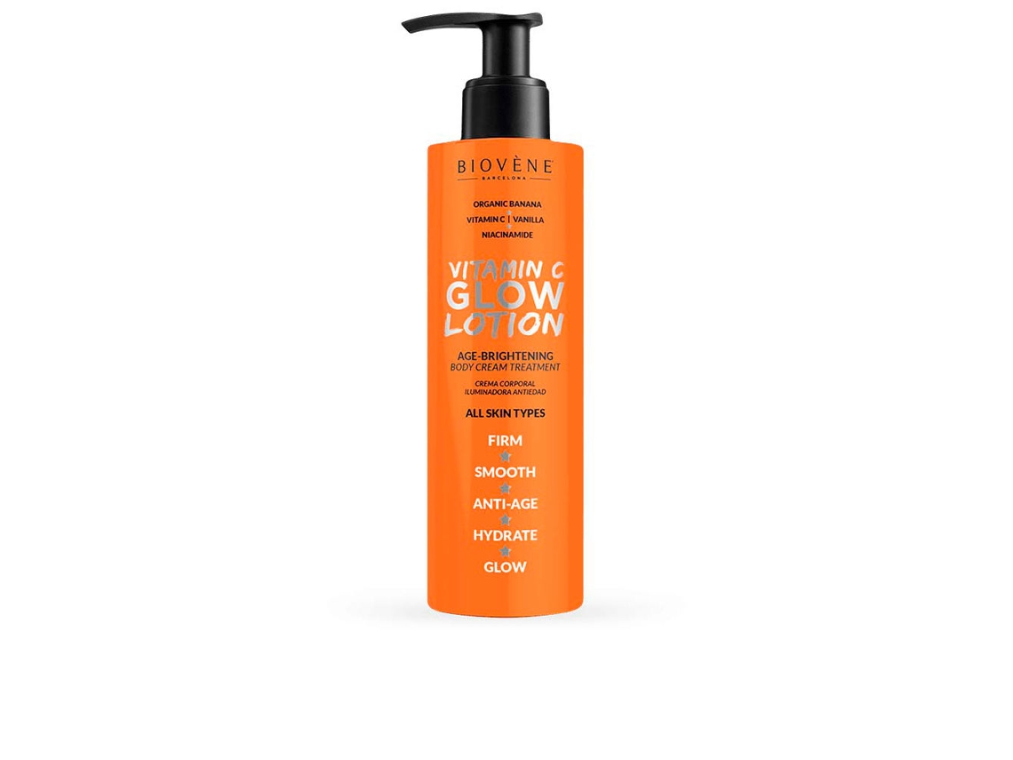 Vitamin C Glow Lotion Age-brightening Body Cream Treatment Biovène 200 ml