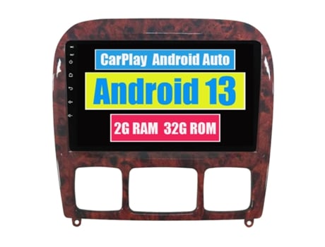 Autoradio Multimedia ROVERONE para Mercedes Benz S-Class S Class W220 VV220 1998 - 2005 CarPlay Android Coche Radio Bluetooth Navegación
