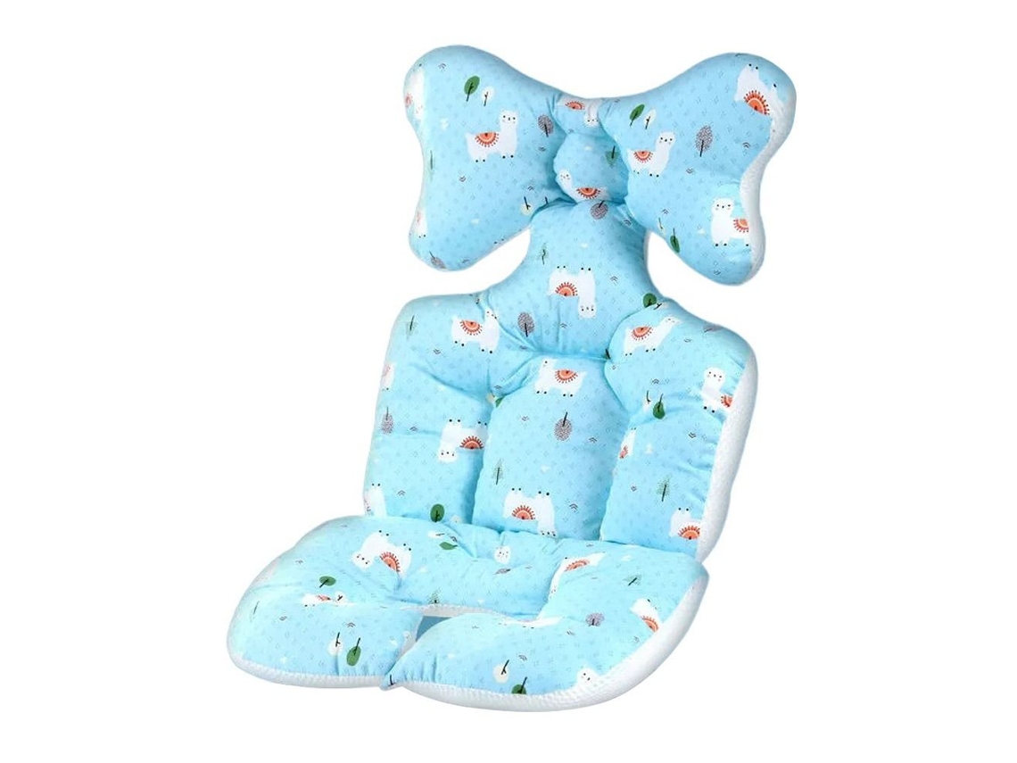 Cojín Para Asiento De Cochecito, Cojín Para Asiento De Coche De Bebé De Doble Cara, Transpirable Y Suave Cuich