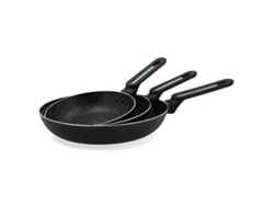 Set de Sartenes QUID Oasis (Negro - Aluminio - 3 Piezas)