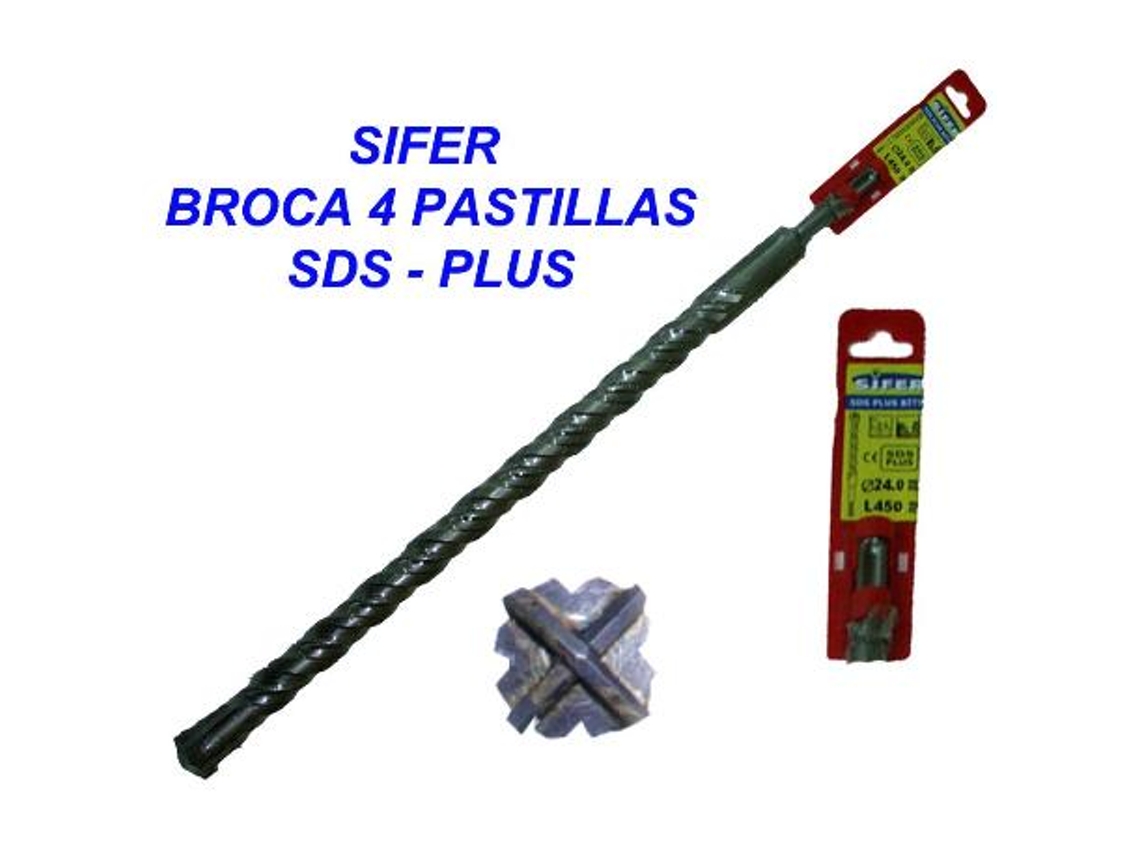 Sifer broca 4 pastillas sds-plus   6x210