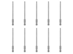 10 Peças Broca Parafuso Hexagonal 3mm Magnética Elétrica Robusta Ferramenta Manual Hardware S1/4 100mm