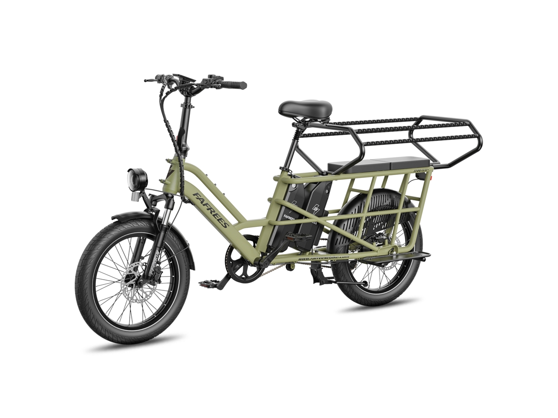 Bicicleta Eléctrica Fafrees Ff20 Cuv Longtail, 12 Ah X 2 Baterías, 250 W