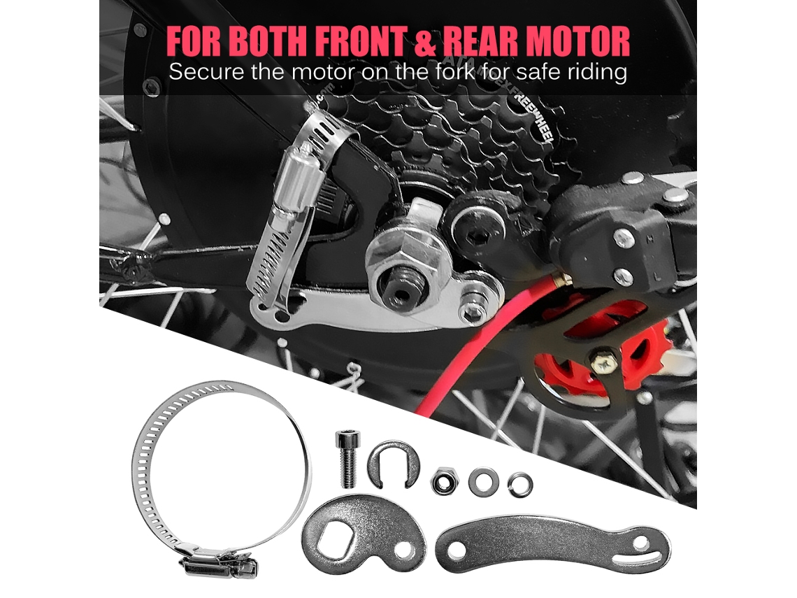 Brazo De Torsión Para Bicicleta Eléctrica, Accesorio Universal, Tornillos Delanteros Y Traseros, Motor De Bicicleta Eléctrica