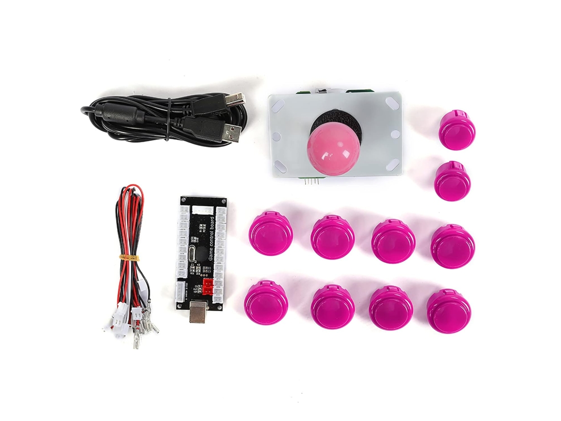 Kit De Rockero De 5 Piezas Para Casete De 30 Y 24 Discos En Rosa Y Cristal, Resistente Al Desgaste.