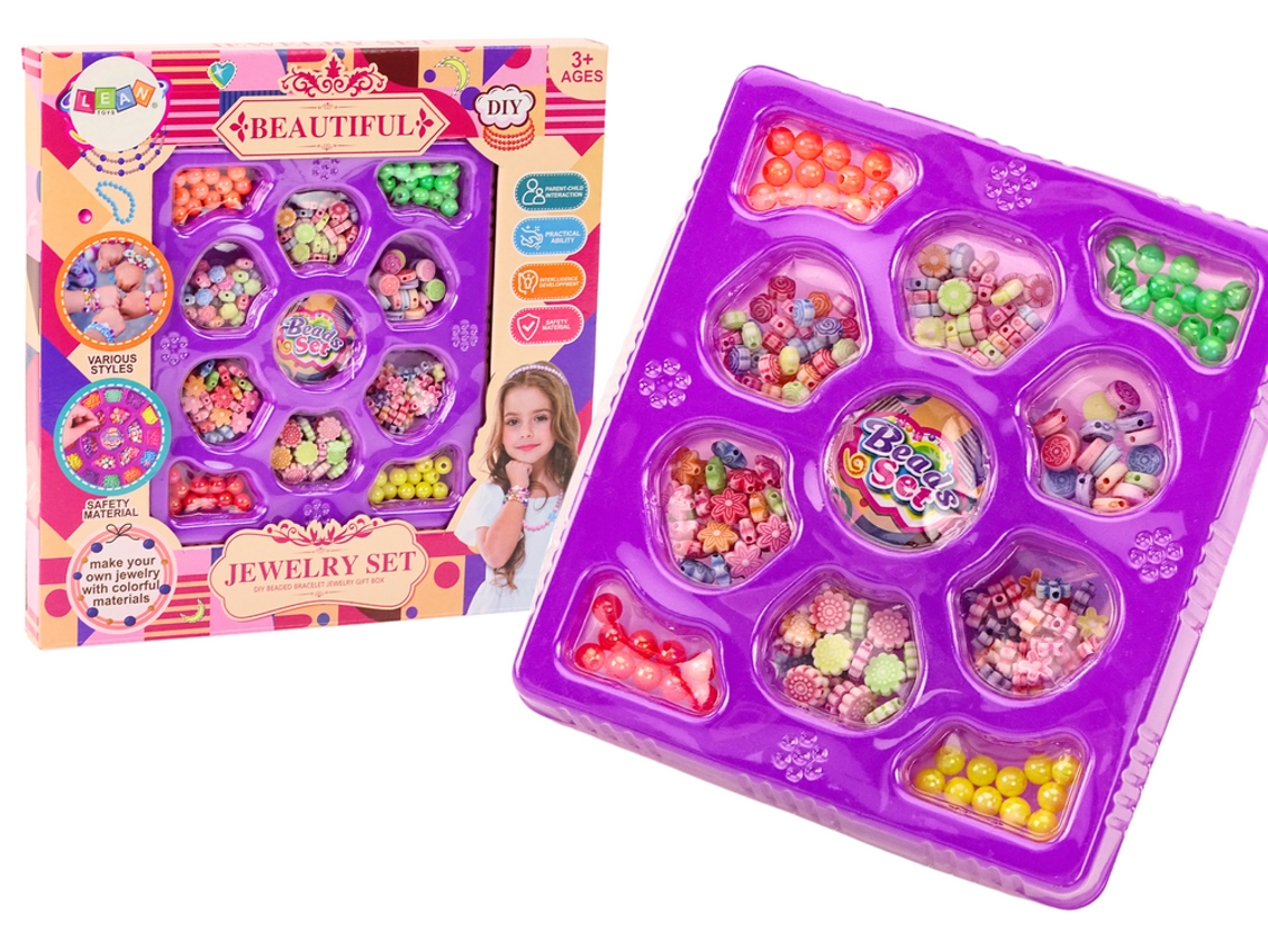 Juego de cuentas para hacer joyas DIY con colgante de flores creativo B.active